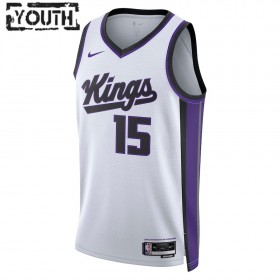 Sacramento Kings Davion Mitchell Nike 2023-24 Association Edition Valkoinen Lasten Pelipaidat Swingman